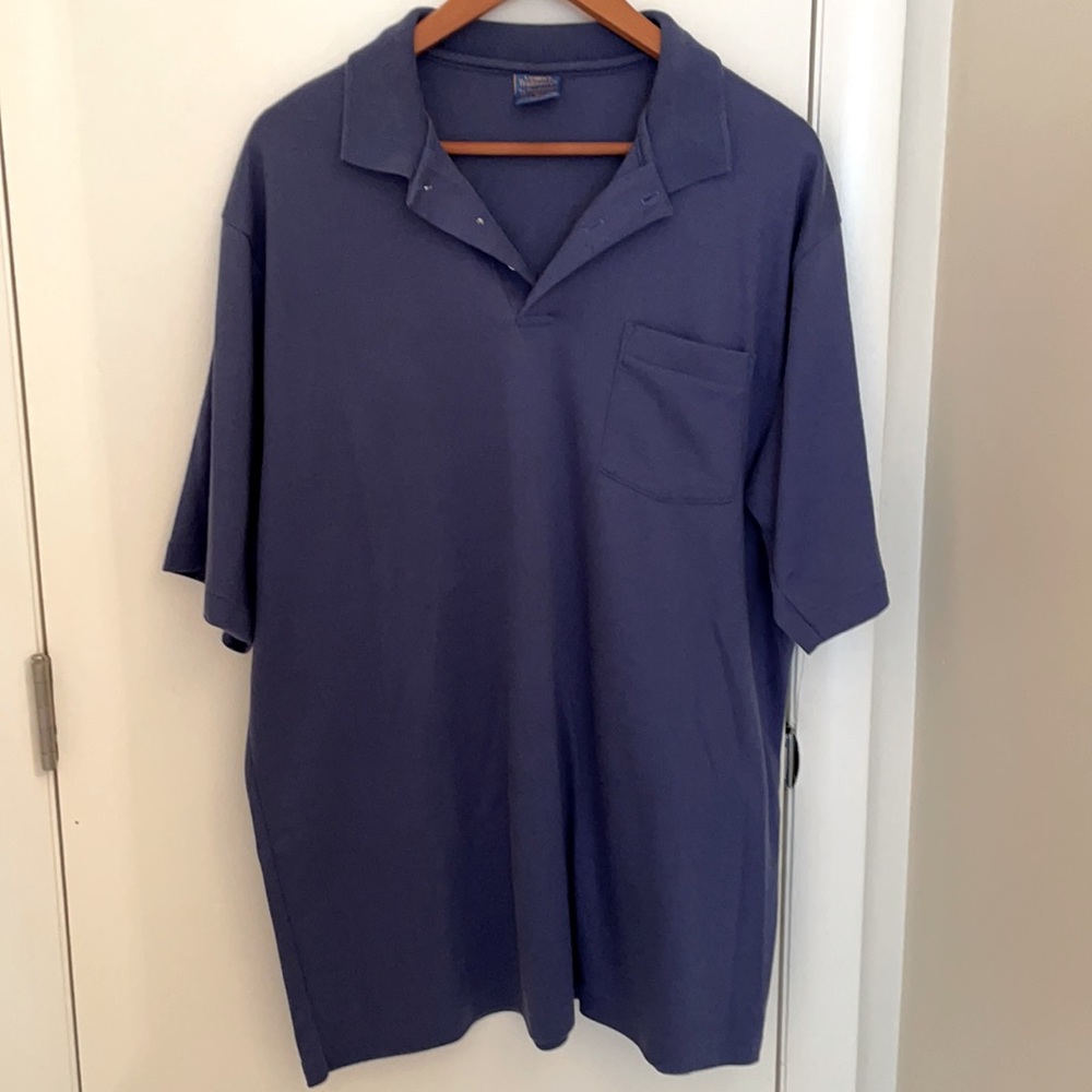 Navy Blue Polo with pocket, very good condition